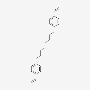 molecular formula C24H30 B12556408 Benzene, 1,1'-(1,8-octanediyl)bis[4-ethenyl- CAS No. 183727-71-1
