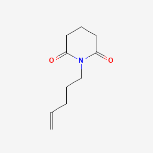molecular formula C10H15NO2 B12556451 1-Pent-4-enylpiperidine-2,6-dione CAS No. 163106-37-4
