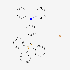 molecular formula C37H31BrNP B12556463 {[4-(Diphenylamino)phenyl]methyl}(triphenyl)phosphanium bromide CAS No. 183994-95-8