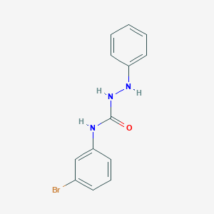 molecular formula C13H12BrN3O B12556473 Hydrazinecarboxamide, N-(3-bromophenyl)-2-phenyl- CAS No. 193897-80-2