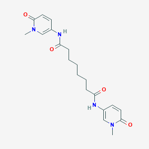 molecular formula C20H26N4O4 B125565 N,N'-bis(1-methyl-6-oxopyridin-3-yl)octanediamide CAS No. 148805-97-4