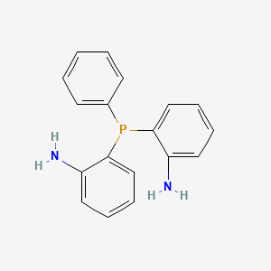 molecular formula C18H17N2P B12556504 Benzenamine, 2,2'-(phenylphosphinidene)bis- CAS No. 182616-54-2
