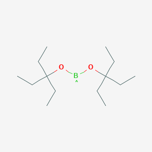 molecular formula C14H30BO2 B12556531 Boronic acid, bis(1,1-diethylpropyl) ester CAS No. 144782-40-1