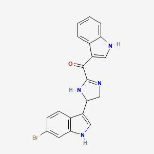 molecular formula C20H15BrN4O B1255655 Bynafsyaugrdsz-uhfffaoysa- 