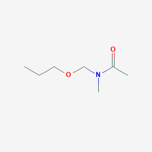 molecular formula C7H15NO2 B12556563 N-Methyl-N-(propoxymethyl)acetamide CAS No. 142073-29-8
