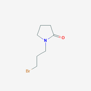 molecular formula C7H12BrNO B12556575 1-(3-Bromopropyl)pyrrolidin-2-one CAS No. 145159-62-2