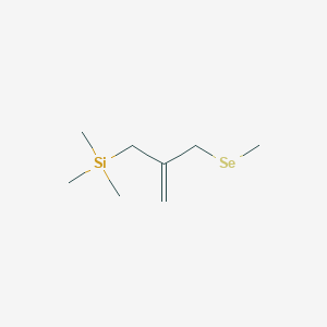 molecular formula C8H18SeSi B12556596 Silane, trimethyl[2-[(methylseleno)methyl]-2-propenyl]- CAS No. 163041-61-0
