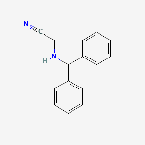 molecular formula C15H14N2 B12556605 Acetonitrile, [(diphenylmethyl)amino]- CAS No. 146495-24-1