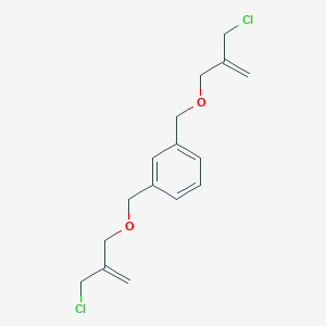 molecular formula C16H20Cl2O2 B12556721 1,3-Bis({[2-(chloromethyl)prop-2-en-1-yl]oxy}methyl)benzene CAS No. 189270-23-3