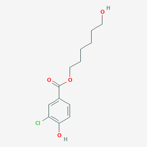 molecular formula C13H17ClO4 B12556728 6-Hydroxyhexyl 3-chloro-4-hydroxybenzoate CAS No. 147239-38-1
