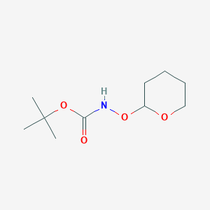 molecular formula C10H19NO4 B12556769 Carbamic acid, [(tetrahydro-2H-pyran-2-yl)oxy]-, 1,1-dimethylethyl ester CAS No. 144751-62-2