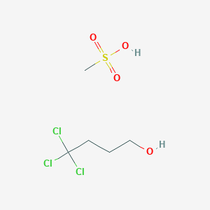 molecular formula C5H11Cl3O4S B12556777 Methanesulfonic acid--4,4,4-trichlorobutan-1-ol (1/1) CAS No. 192625-85-7