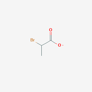 molecular formula C3H4BrO2- B1255678 2-Bromopropanoate 