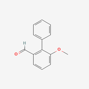 molecular formula C14H12O2 B12556791 [1,1'-Biphenyl]-2-carboxaldehyde, 6-methoxy- CAS No. 151038-65-2