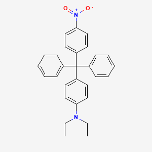 molecular formula C29H28N2O2 B12556795 N,N-Diethyl-4-[(4-nitrophenyl)(diphenyl)methyl]aniline CAS No. 143487-92-7