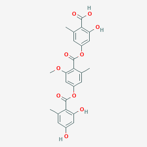 molecular formula C25H22O10 B1255680 Ovoic acid 