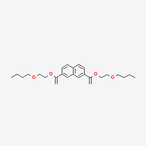 molecular formula C26H36O4 B12556840 2,7-Bis[1-(2-butoxyethoxy)ethenyl]naphthalene CAS No. 142719-86-6