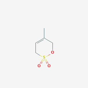 molecular formula C5H8O3S B12556872 1,2-Oxathiin, 3,6-dihydro-5-methyl-, 2,2-dioxide CAS No. 149622-12-8