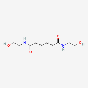 molecular formula C10H16N2O4 B12556879 N~1~,N~6~-Bis(2-hydroxyethyl)hexa-2,4-dienediamide CAS No. 150050-18-3