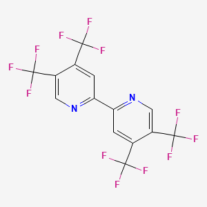 molecular formula C14H4F12N2 B12556883 4,4',5,5'-Tetrakis(trifluoromethyl)-2,2'-bipyridine CAS No. 142946-81-4