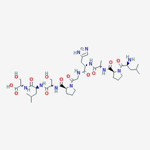 molecular formula C39H63N11O12 B12556927 L-Leucyl-L-prolyl-L-alanyl-L-histidylglycyl-L-prolyl-L-seryl-L-leucyl-L-serine CAS No. 194224-71-0