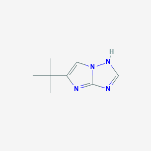 molecular formula C8H12N4 B12556941 5-tert-Butyl-1H-imidazo[1,2-b][1,2,4]triazole CAS No. 144215-67-8
