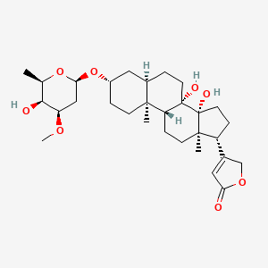 molecular formula C30H46O8 B12556949 8-Hydroxyodoroside A 