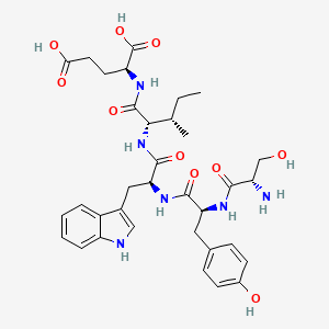 molecular formula C34H44N6O10 B12556965 L-Seryl-L-tyrosyl-L-tryptophyl-L-isoleucyl-L-glutamic acid CAS No. 190436-15-8