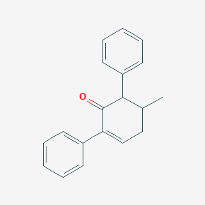 molecular formula C19H18O B12556975 5-Methyl-2,6-diphenylcyclohex-2-EN-1-one CAS No. 143674-70-8