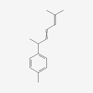molecular formula C15H20 B12556983 1-Methyl-4-(6-methylhepta-3,5-dien-2-yl)benzene CAS No. 180319-90-8