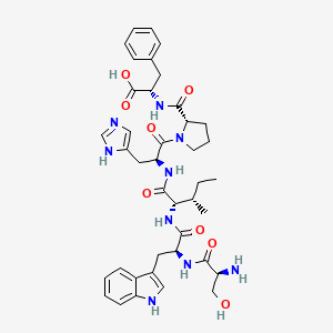 molecular formula C40H51N9O8 B12557058 L-Seryl-L-tryptophyl-L-isoleucyl-L-histidyl-L-prolyl-L-phenylalanine CAS No. 190140-88-6