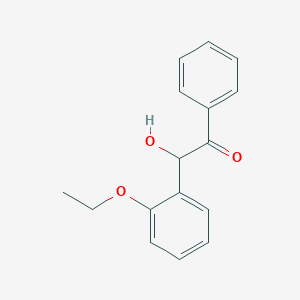molecular formula C16H16O3 B12557097 Ethanone, 2-(2-ethoxyphenyl)-2-hydroxy-1-phenyl- CAS No. 174647-38-2