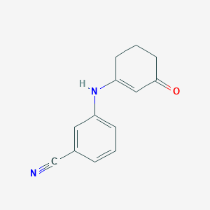 molecular formula C13H12N2O B12557103 3-(3-Oxo-cyclohex-1-enylamino)-benzonitrile CAS No. 191089-83-5