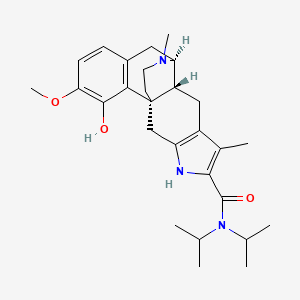 (1R,9R,10S)-16-hydroxy-15-methoxy-6,20-dimethyl-N,N-di(propan-2-yl)-4,20-diazapentacyclo[8.7.3.01,9.03,7.012,17]icosa-3(7),5,12(17),13,15-pentaene-5-carboxamide