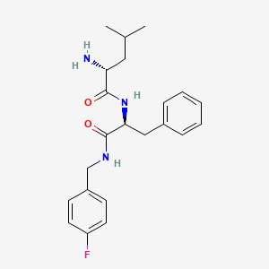 molecular formula C22H28FN3O2 B12557170 D-Leucyl-N-(4-Fluorobenzyl)-L-Phenylalaninamide CAS No. 164583-06-6