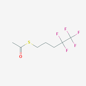 molecular formula C7H9F5OS B12557181 Thioacetic acid S-(4,4,5,5,5-pentafluoro-pentyl)ester CAS No. 160598-75-4