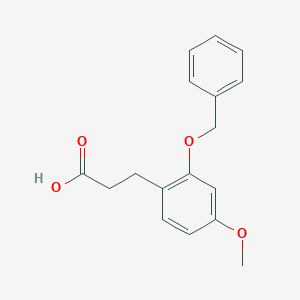 molecular formula C17H18O4 B12557182 3-[2-(Benzyloxy)-4-methoxyphenyl]propanoic acid CAS No. 188782-82-3