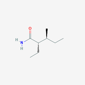 molecular formula C8H17NO B12557194 Pentanamide, 2-ethyl-3-methyl-, (2S,3S)- CAS No. 189189-75-1
