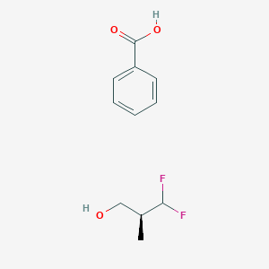 molecular formula C11H14F2O3 B12557233 Benzoic acid--(2S)-3,3-difluoro-2-methylpropan-1-ol (1/1) CAS No. 178057-73-3