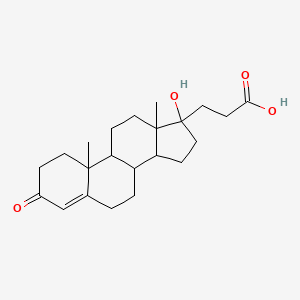 3-(17-hydroxy-10,13-dimethyl-3-oxo-2,6,7,8,9,11,12,14,15,16-decahydro-1H-cyclopenta[a]phenanthren-17-yl)propanoic acid