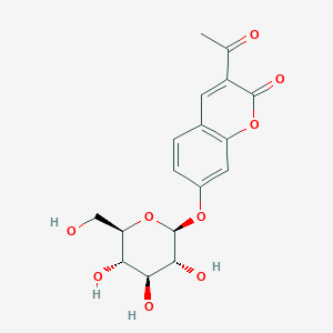 molecular formula C17H18O9 B1255739 3-Acetylumbelliferyl beta-D-glucopyranoside CAS No. 20943-16-2