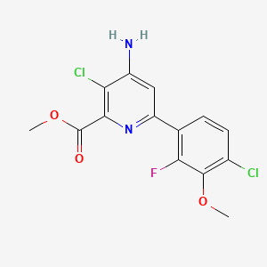 molecular formula C14H11Cl2FN2O3 B1255740 Halauxifen-methyl CAS No. 943831-98-9