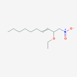 molecular formula C12H23NO3 B12557551 2-Ethoxy-1-nitrodec-3-ene CAS No. 147671-61-2