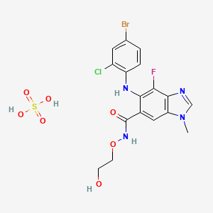 molecular formula C17H17BrClFN4O7S B1255756 Selumetinib Sulfate CAS No. 943332-08-9
