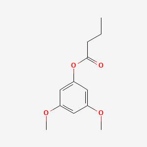 molecular formula C12H16O4 B12557657 3,5-Dimethoxyphenyl butanoate CAS No. 144688-05-1