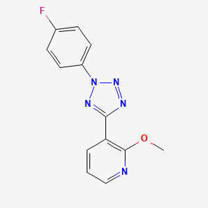 3-[2-(4-Fluorophenyl)-5-tetrazolyl]-2-methoxypyridine