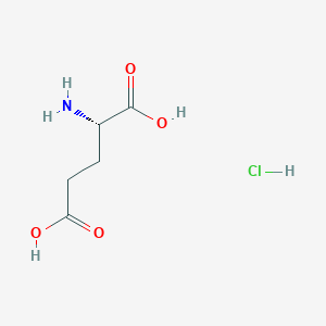 molecular formula C₅H₁₀ClNO₄ B125579 L-谷氨酸盐酸盐 CAS No. 138-15-8