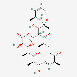 (3R,4S,5S,7R,8R,9E,11S,15R,17R)-3,8-dihydroxy-17-[(S)-hydroxy-[(2R,3R)-2-methyl-3-[(Z,2S)-pent-3-en-2-yl]oxiran-2-yl]methyl]-4-methoxy-5,7,9,11,15-pentamethyl-1-oxacyclooctadec-9-ene-2,6,12,16-tetrone