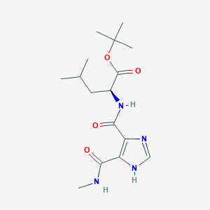 (2S)-4-methyl-2-[[[5-(methylcarbamoyl)-1H-imidazol-4-yl]-oxomethyl]amino]pentanoic acid tert-butyl ester