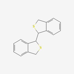 molecular formula C16H14S2 B12557972 1,1',3,3'-Tetrahydro-1,1'-bi-2-benzothiophene CAS No. 144692-61-5